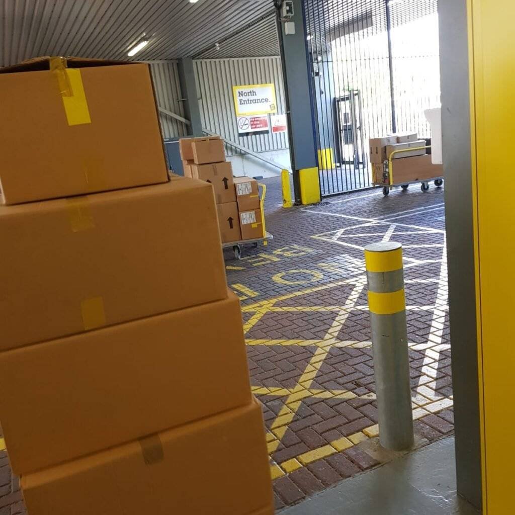 This is a pic of packed boxes